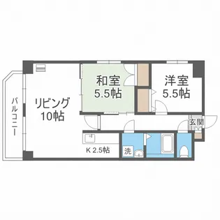 コスモ本町【4階】の間取り