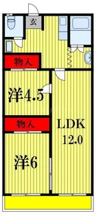 根本第2京葉ハイツ【5階】の間取り