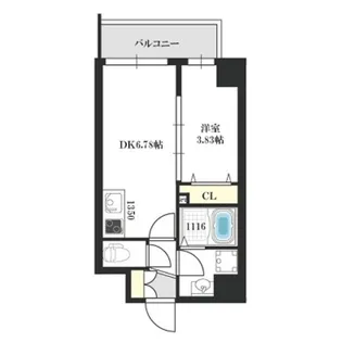 ドゥエリング上新庄【2階】の間取り