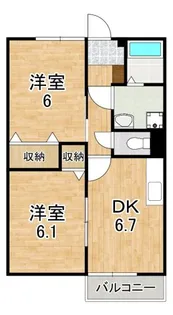 サンハイツ加茂【2階】の間取り