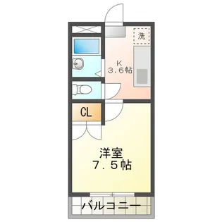 ユーミースズカ【2階】の間取り