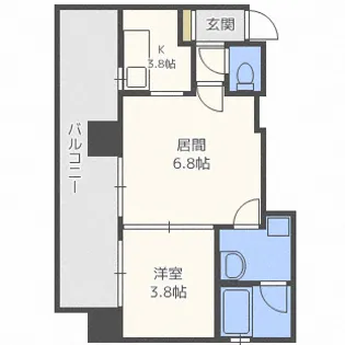 ビッグパレス北14条【2階】の間取り
