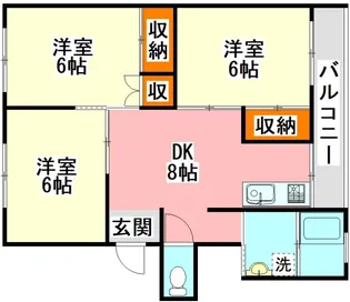 ロイヤルハイツ【3階】の間取り
