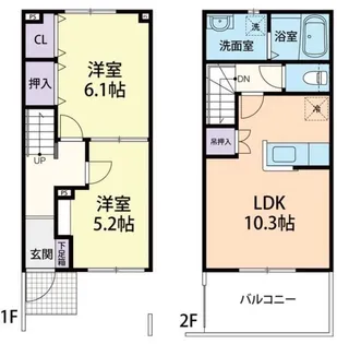 パストラルコート Mの間取り