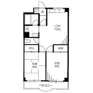 ロイヤルコーポ【2階】の間取り