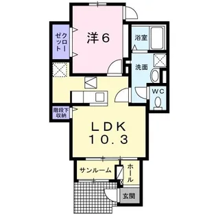 St.Heart小倉 S【1階】の間取り