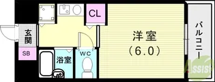 YKハイツ小久保【2階】の間取り