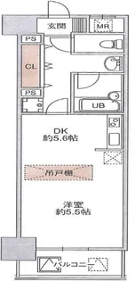ワイズシャトー京橋【11階】の間取り