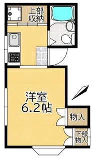ベルメゾン岸町【2階】の間取り