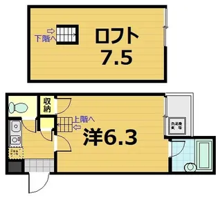 スカイロード御池【3階】の間取り