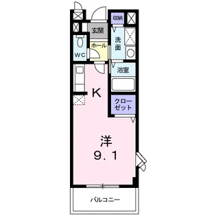 プロアクティブ M S【2階】の間取り