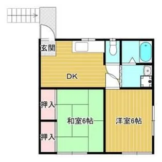 メゾンノワール【2階】の間取り