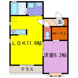 カルムリー福崎BC【1階】の間取り