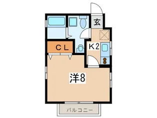 ディアコ-トII【1階】の間取り