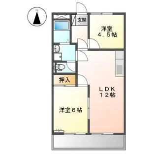 プロムナード中山II【3階】の間取り