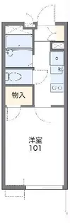 レオパレスクレシア柵町【1階】の間取り