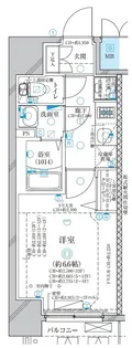 ディアレイシャス名古屋太閤通【13階】の間取り
