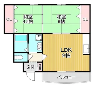 SSハイツ今福【4階】の間取り