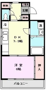 エレガンス小町【1階】の間取り
