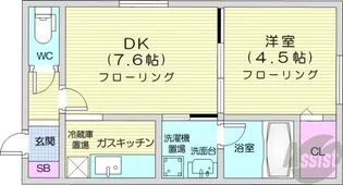 メビウス【4階】の間取り