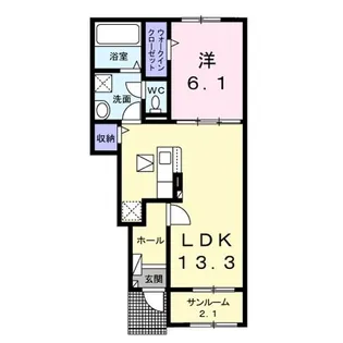 ベルオーブ【1階】の間取り