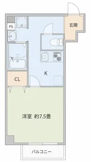 アヴェーレ早苗町【5階】の間取り