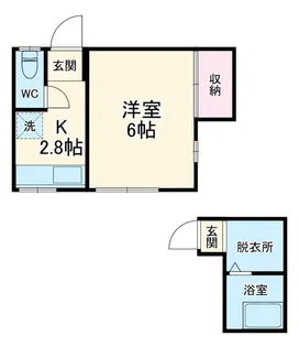 片野ハイツ【1階】の間取り