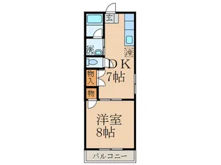 アゼル下里【1階】の間取り