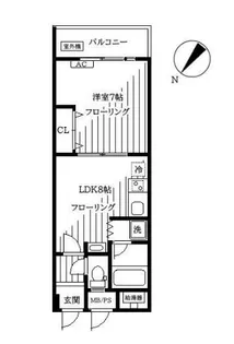 三栄ハイツ【1階】の間取り