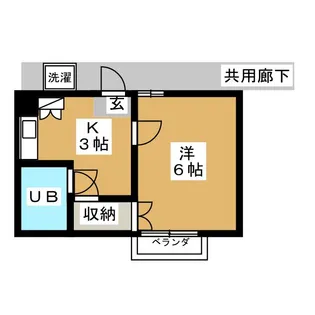 米山コーポ【2階】の間取り