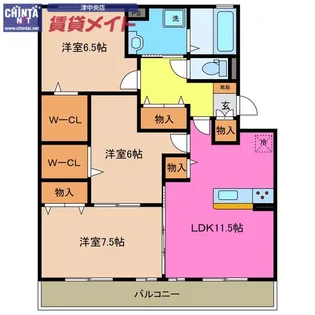 Lavender Hearts【2階】の間取り