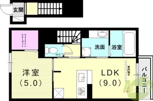 グランクレール西二見【2階】の間取り