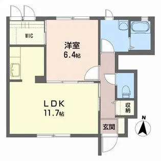 ブランシェK【1階】の間取り