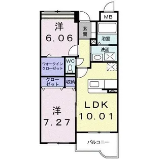 ジェルメ【3階】の間取り