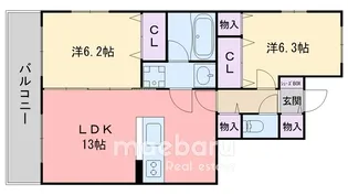 ステラリーバ【3階】の間取り