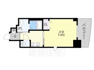 エイペックス四天王寺2【9階】の間取り