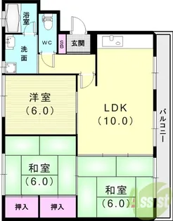 ホワイトビラ【2階】の間取り