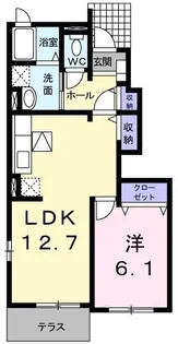 ノーブル 北村【1階】の間取り