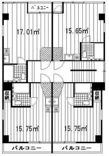 SUN SIDE 12【2階】の間取り