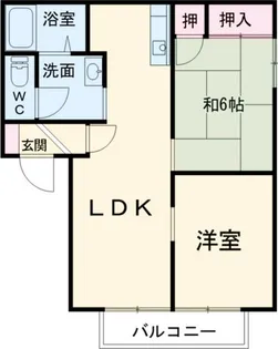 グレース北野【2階】の間取り