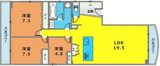 M.G.I.T MINATOGAWA BLD【3階】の間取り