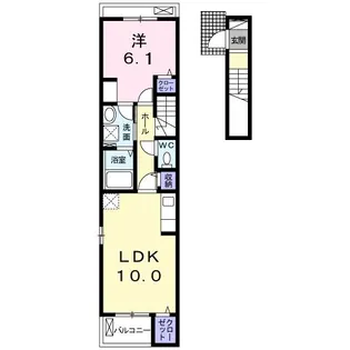 クレールすぎやま II【2階】の間取り