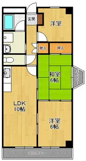 サンシャイン塚口【4階】の間取り