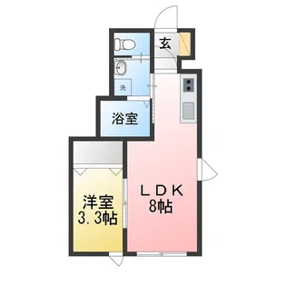 青空とそよ風のメゾン【1階】の間取り