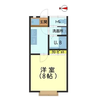 コーポペンパル【1階】の間取り