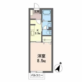 メゾン・ド・スクレ【2階】の間取り