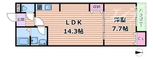 シャンタラム吹田【2階】の間取り