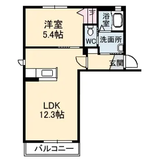 レーベン・コスモス【1階】の間取り