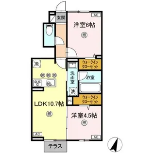 レーベンハイム【1階】の間取り