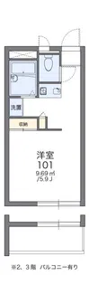 レオパレスフレッシュIII【1階】の間取り
